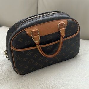 Louis Vuitton Vintage Brown Trouville Satchel Classic Monogram
